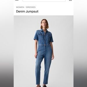 Gap denim jumpsuit size 4